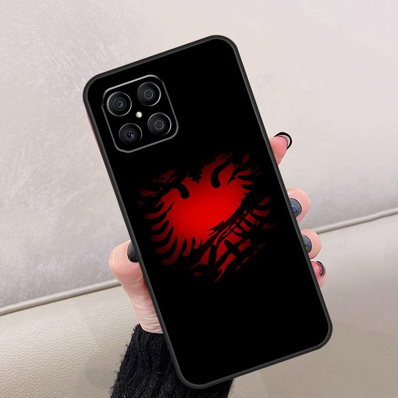 Albania Flag Eagle For Honor Magic 7 6 5 8 Pro Case For Honor 200 Lite 400 70 50 X8c X8b X9a X9b X9c X9d Win RT