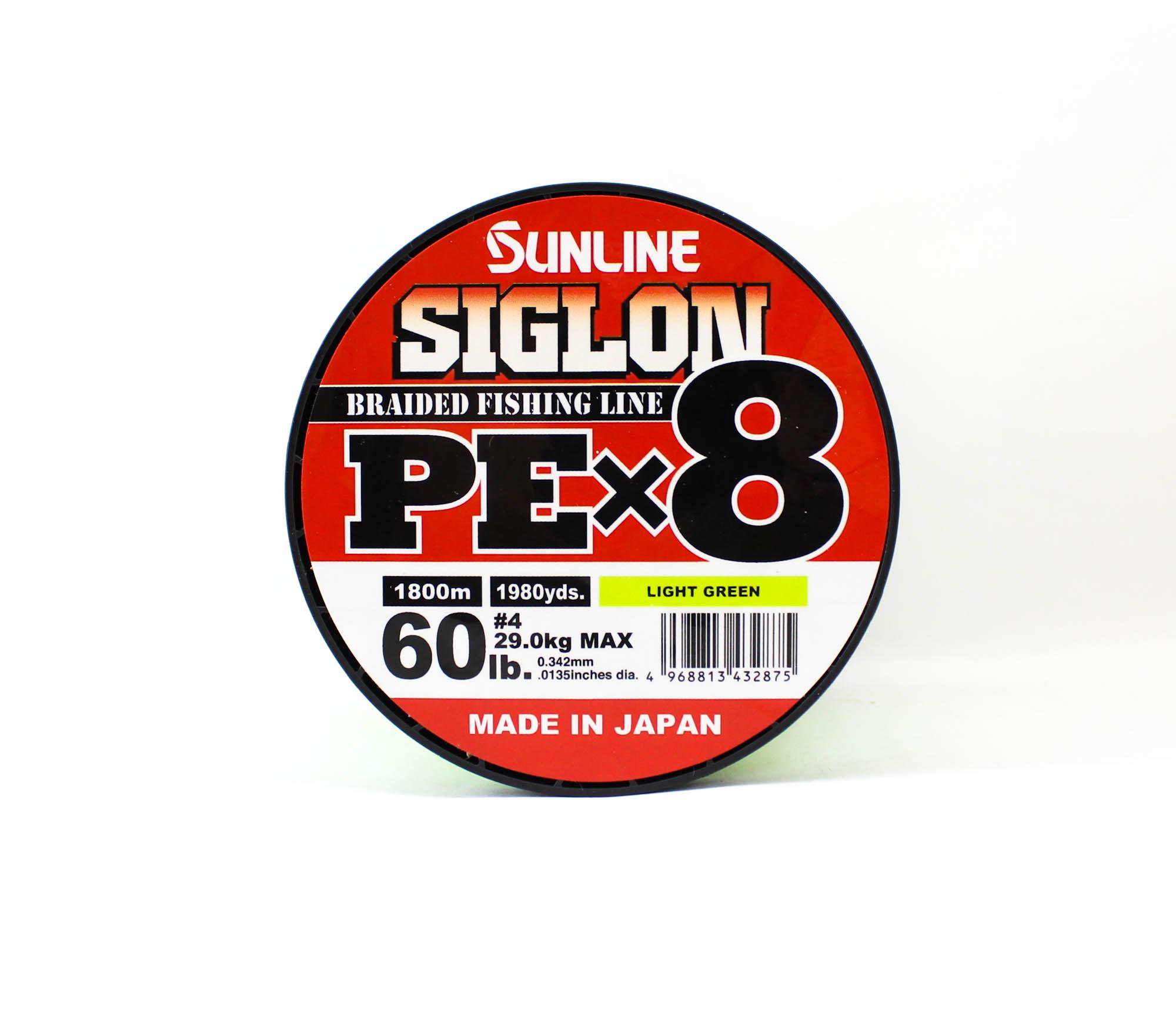 

Sunline Плетеный шнур X8 Siglon 1800М P.E 4 60LB Лаймовый (2875) зеленый лайм
