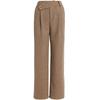 Shetu Women's Wool Blend Wide-Leg Trousers