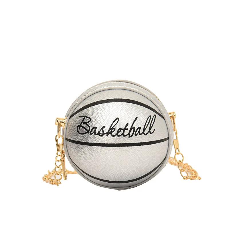 

2024 New Network Red Personality Fun Pink Ins Versatile Chain Football Basketball Shoulder Bag