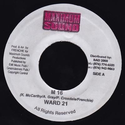 7inch Record WARD 21 - M 16 NONE Maximum Sound 2003 Jamaica Reggae, Ska & Dub Used