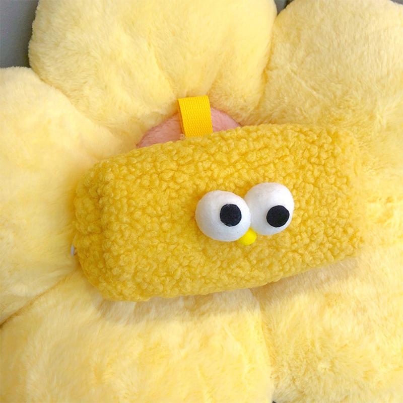 Portable Zipper Pencil for Case Multifunctional Cute Pen Pouch Fuzzy Plush Storage Bag for Travel Stationerys Small Craf