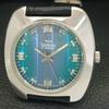 WALTHAM HAND-WINDING VINTAGE SWISS MENS BLUE COLOR DIAL WRIST WATCH a701967-1