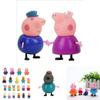 Bunte umweltfreundliche Peppa Pig Familie Freunde Actionfiguren für Kinder 25-teiliges Set
