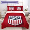 USWNT Pattern Bedding Uilt Set Uilt Cover Pillowcase Home Decoration Birthday Gift (1 * Duvet Cover + 2 * Pillowcase Without Core)