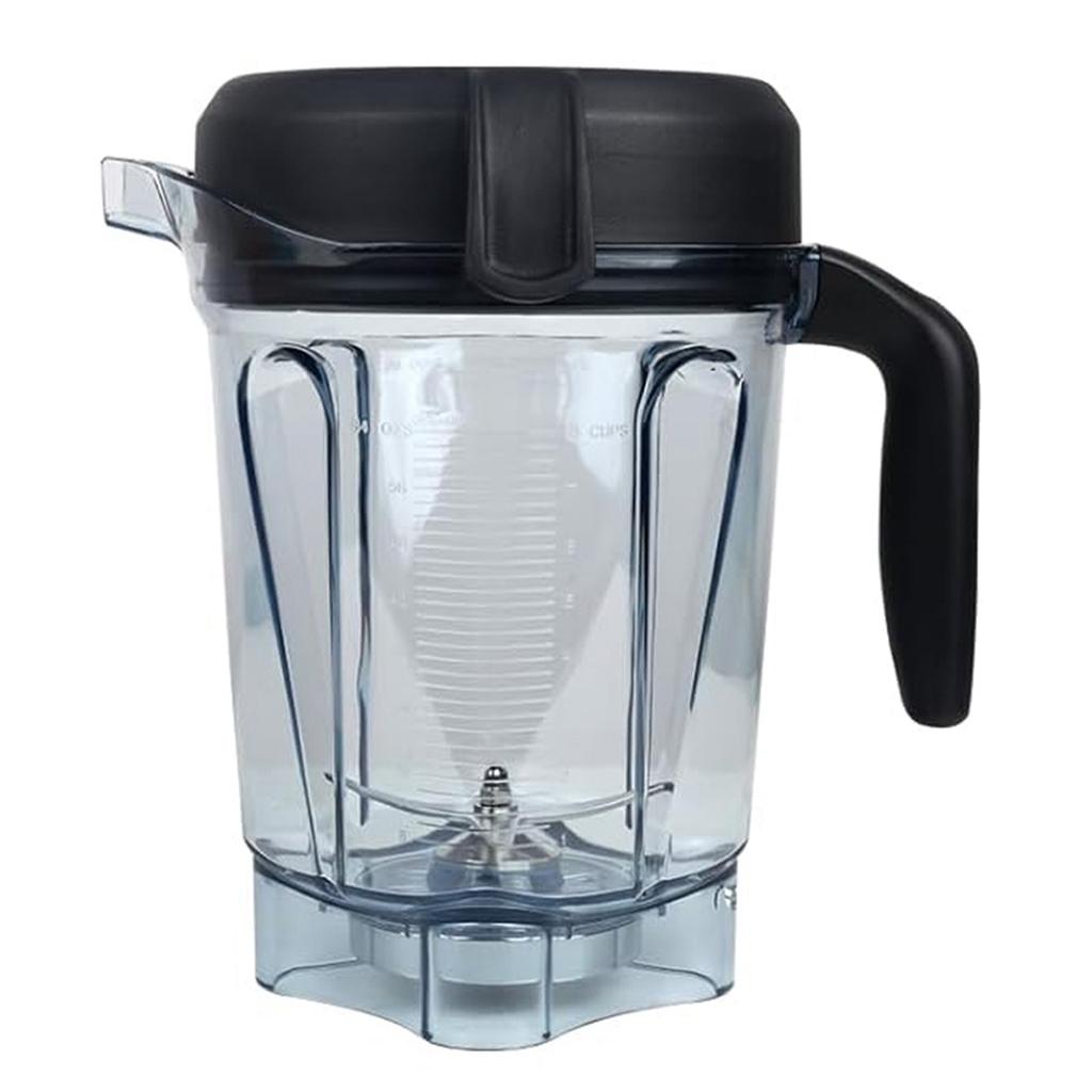Für Vitamix Mixerkrug 64oz Low-Profile Ersatz für Vitamix 750, 5200, 5000, 6300, 7500 Behälter Glasbecher