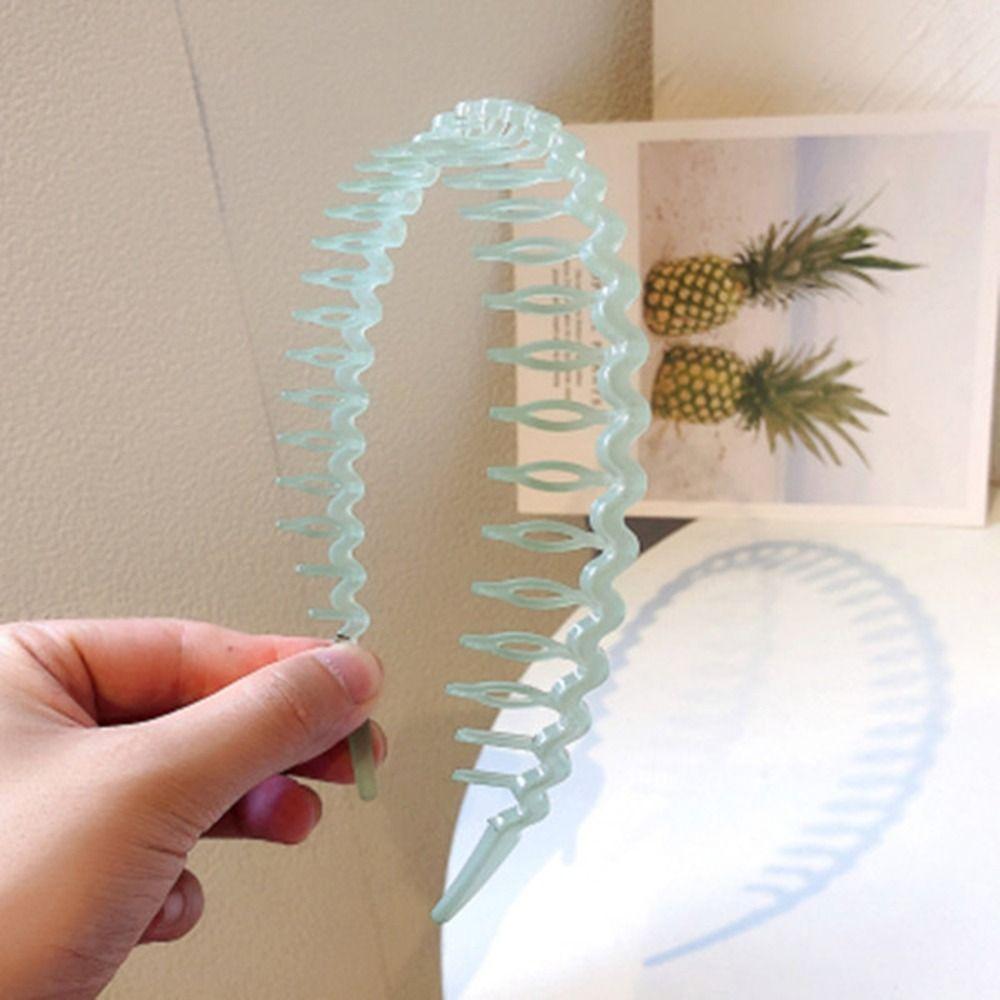 For Women Headwear Hair Comb Toothed Hair Band Hair Accessories Korean Style Hairband Wave Headband