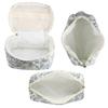 3pcs/set Storage Organizer Floral Quilted Makeup Bags Cotton Padded Cosmetic Bag Large Travel Toiletry Bag Women Zipper Wash Bag