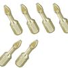 Stanley Titanium Coated Pozi Screwdriver Bit (Pack of 6)