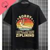 Funny Zipline This Is How I Fly Ziplining Graphic TShirt Pure Cotton Round Neck Short Sleeve Casual Sports Outdoor Tshirt