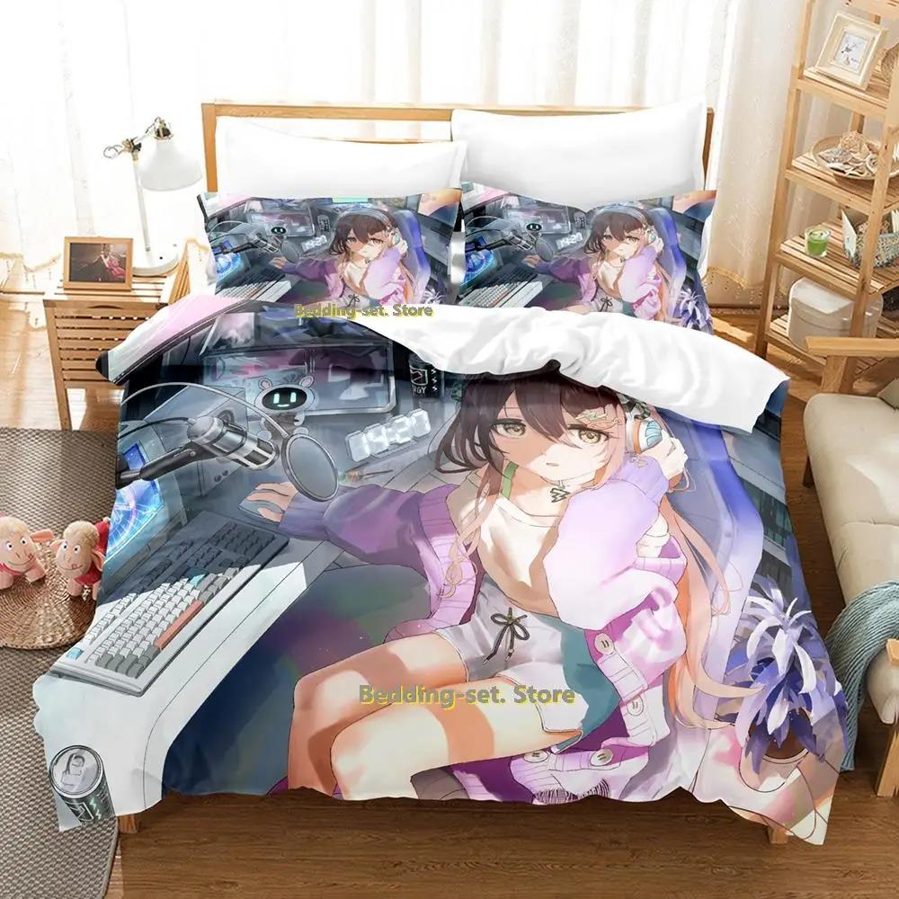 Book Girl Anime Bedding Set Single Twin Full Queen King Size Bed Set Adult Kid Bedroom Duvetcover Sets Anime Parure De Lit Bed