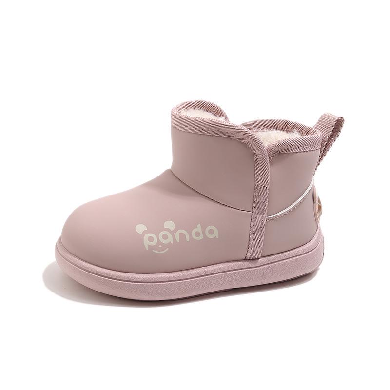 Kids' 2025 Winter Thickened Velvet-Lined Snow Boots - Waterproof, Casual Cotton Shoes for Boys and Girls