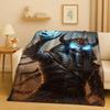 HD Dead God Anubis Pharaoh Ancient Egypt Mythology Cartoon Flannel Blanket,Ultra Soft Plush Throw for Home Bedroom Bed Sofa