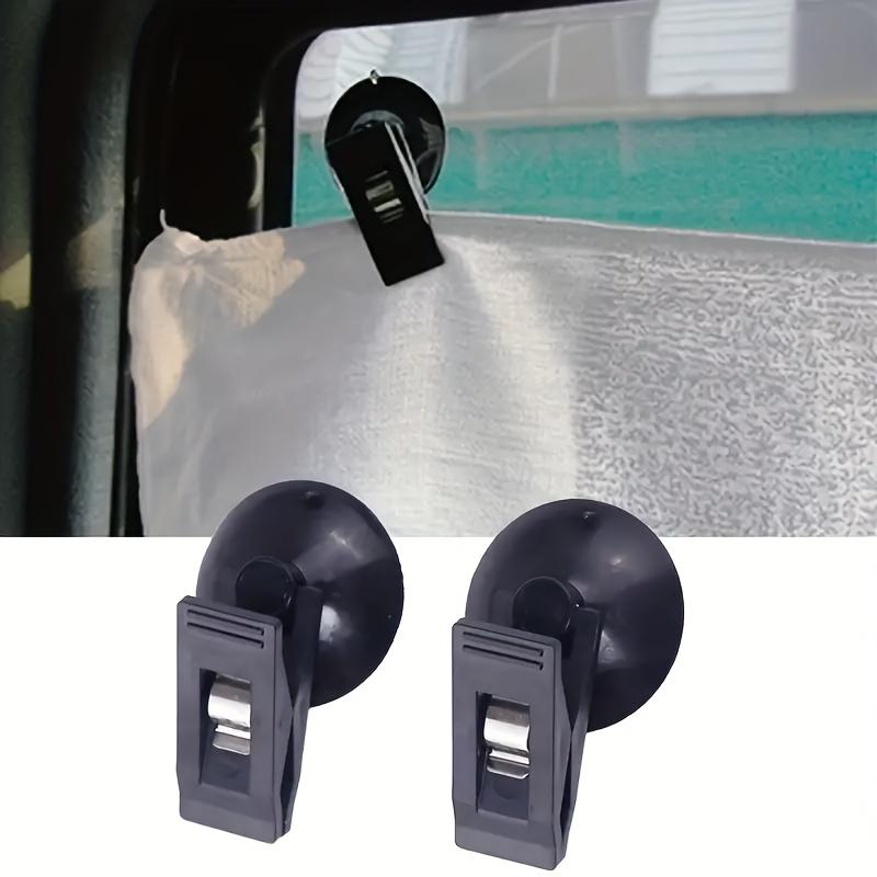 4pcs Strong Adhesive Car Suction Cup Clips Durable Plastic No-Residue Removable Holders