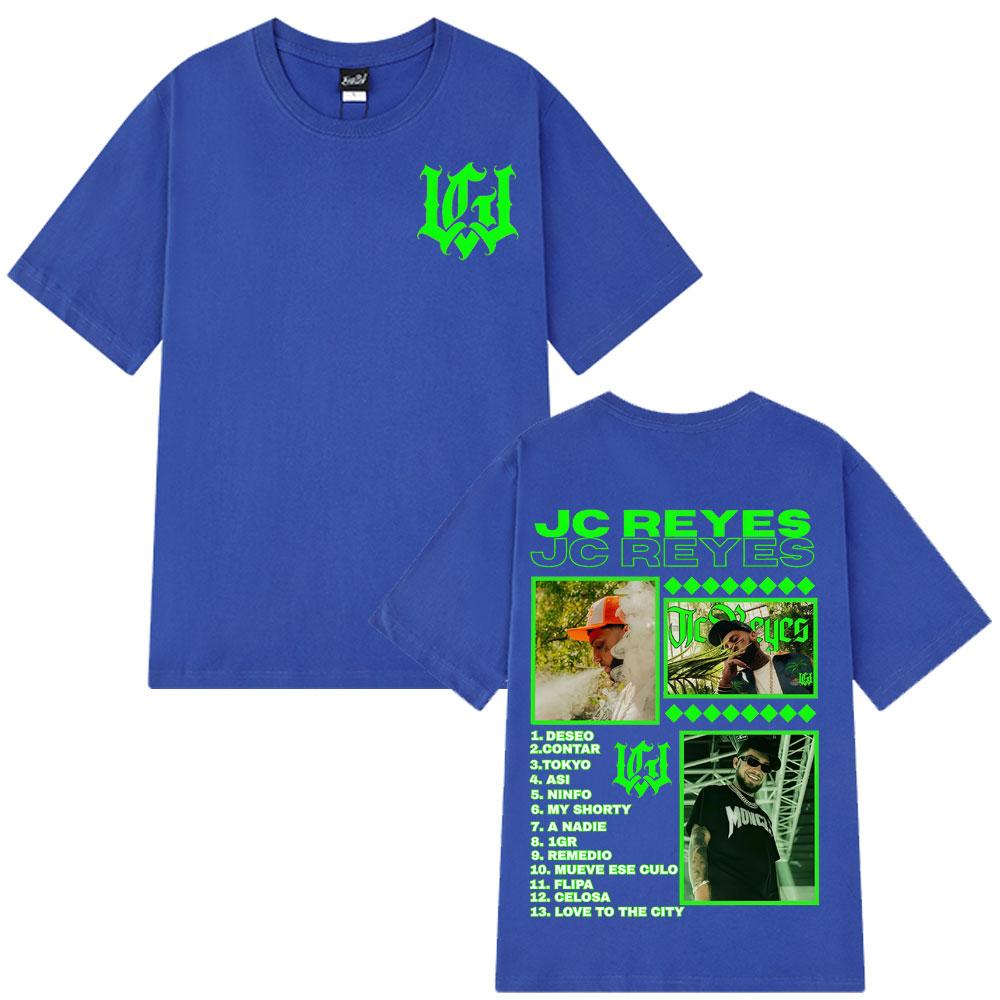 Rapper Jc Reyes Vintage Graphic T Shirt Unisex Unisex Y2k Streetwear Fluorescent Green Print Album Tracklist Oversized Tee Fans Top