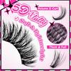 Natural Cluster Feather Lash Kit Segmented Eyelash Lash Glue Eyelash Grafting Kit Lash Extension Essential With Mix Effortless