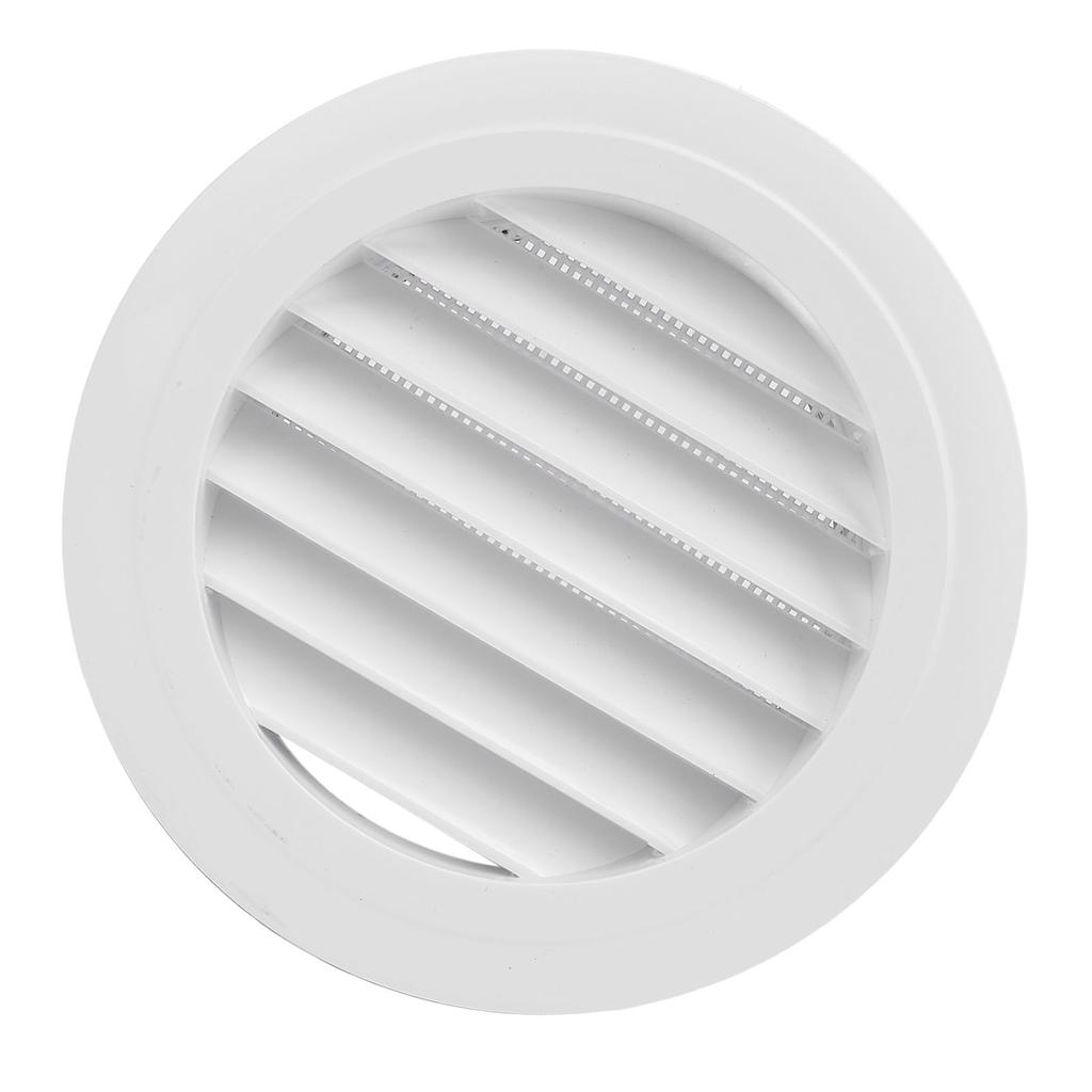150mm Round Vent Cover ABS Wall Ceiling Mount Slant Louver Grille Cover for HVAC System