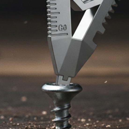 3/4Pcs Multi-functional Wrench 10 in 1 Everyday Carry Tool with Bottle Opener Protractor Dual-Scale Ruler Saw Cutter Screwdriver Rust-Resistant Hand