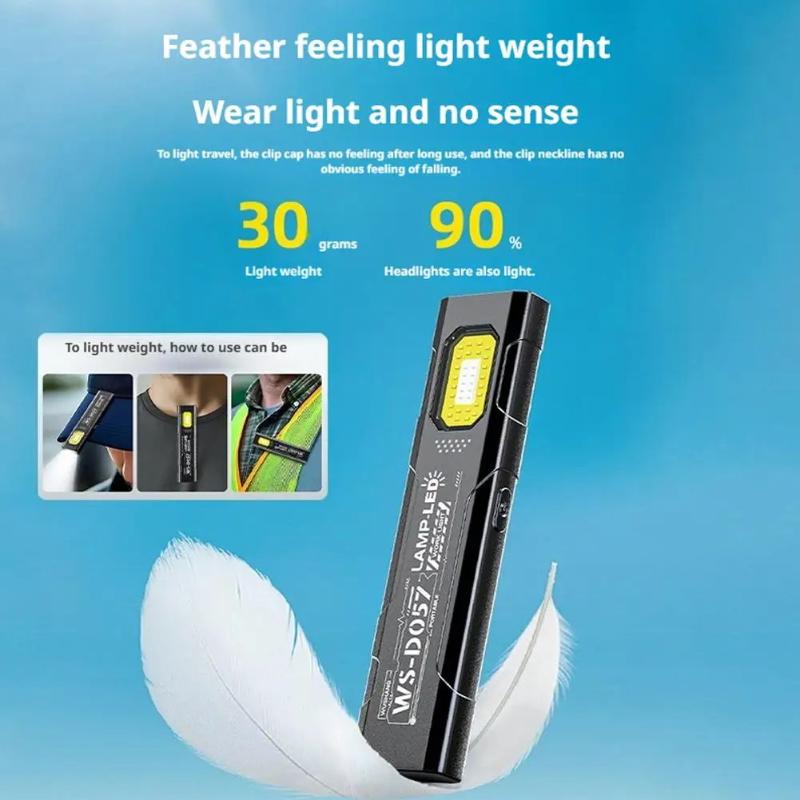 Led Keychain Flashlight Rechargeable 550Lm Portable Mini Torch Pocket Lantern Flood Work Light With Magnet For Emergency