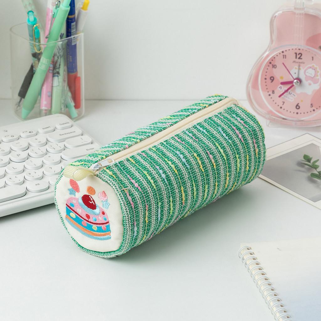 Sweet Strawberry Cake Stationery Pouch With Big Capacity For School Use Travel