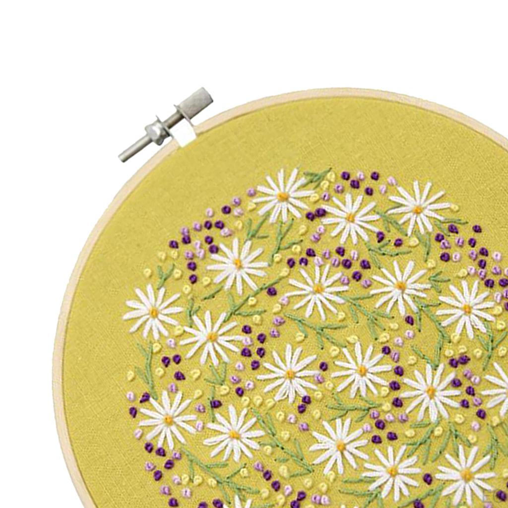 Embroidery Starter Kit Stamped Stitch Drawings Thread Kits