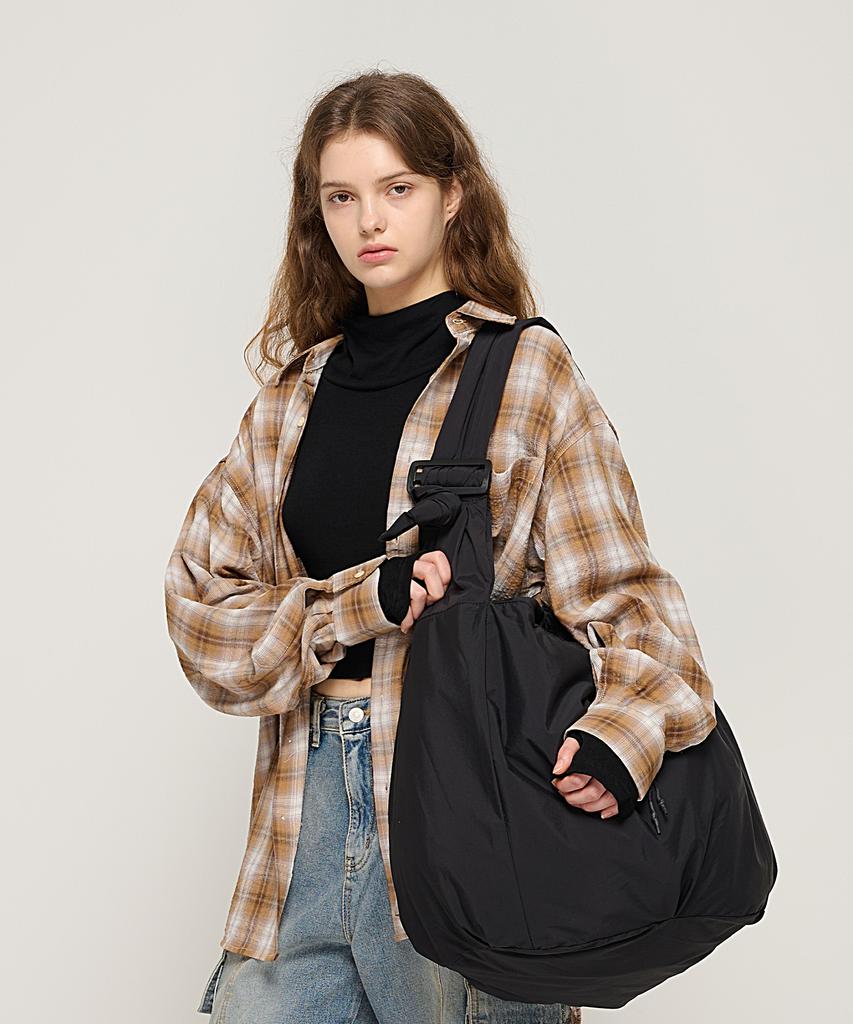 Cargobros For Woman Street Oversized Crossbody Shoulder Bag (Black)