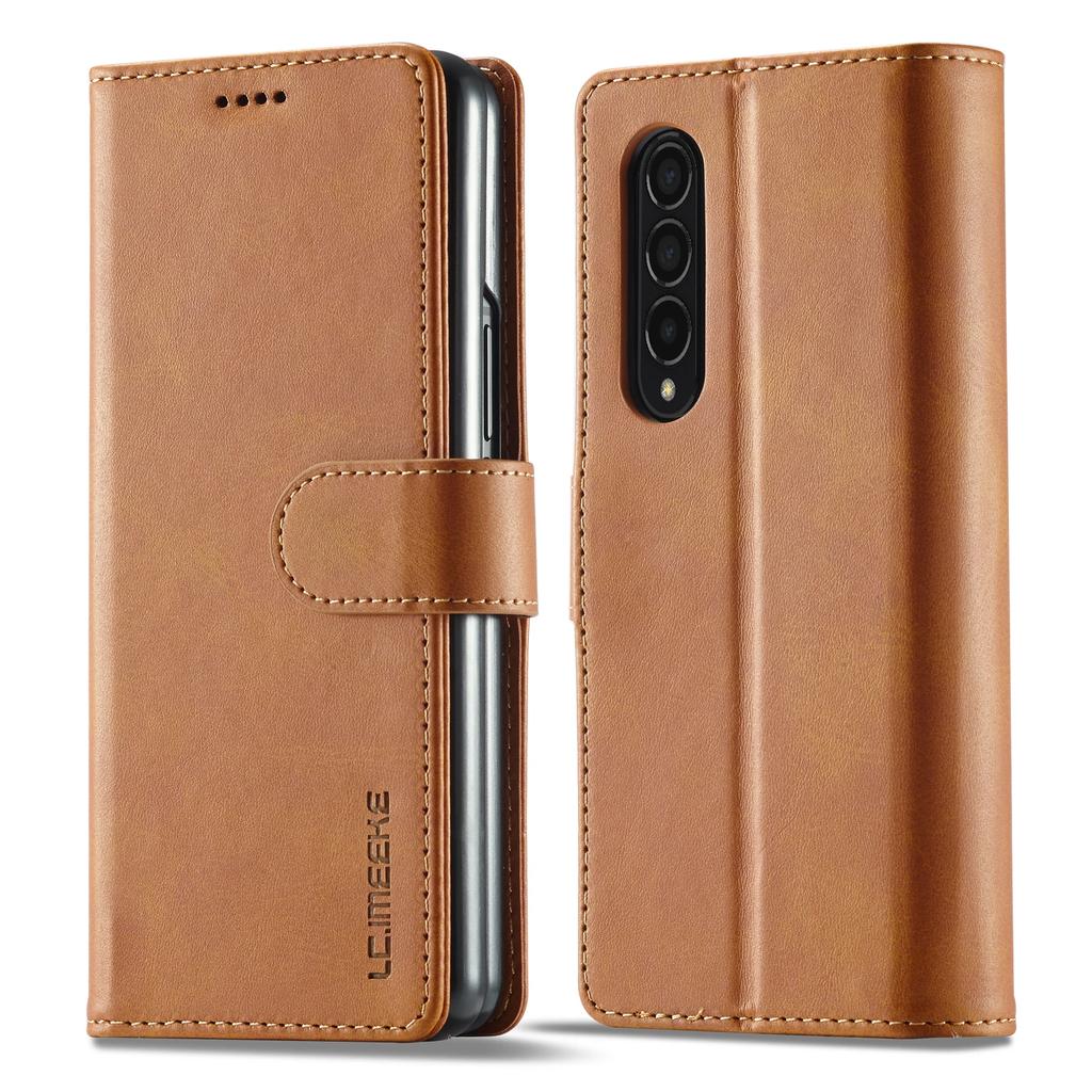 Flip Cards Solt Leather Case For Samsung Galaxy Z Fold 7 6 5 4 3 5G Card Pocket Folding Cover Wallet Book Bag Fold5 Purse Coque