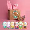 Yousheng 18/36Pcs Easter Greeting Card with Plastic Dome DIY Gumball Machine Candy Sweat Treat Holder Happy Easter Kids Family Parties Classroom Gift