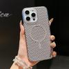 Kompatibel mit Apple 16 Pro Max & 15 Pro, 3D Wabenmuster TPU Magnetische Hülle, Stoßfeste Schutzhülle für iPhone 13