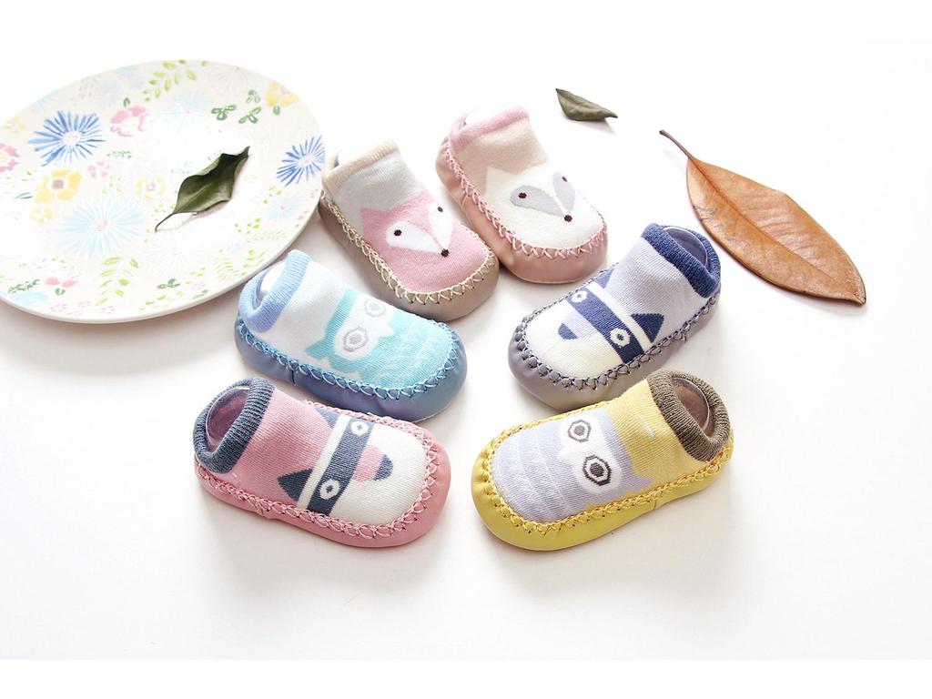 Neue Herbst Cartoon Fuchs Rutschfeste Baby- und Kleinkindsocken