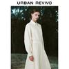 UR Women's Elegant Lapel Collar Long Sleeve Dress
