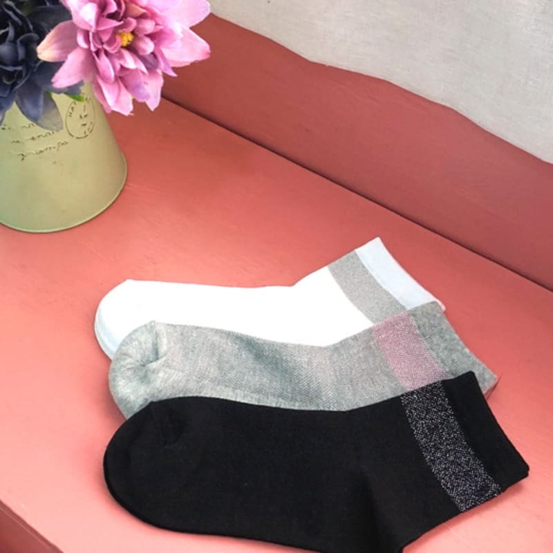 UNBDAY Women's Glitter Point Socks