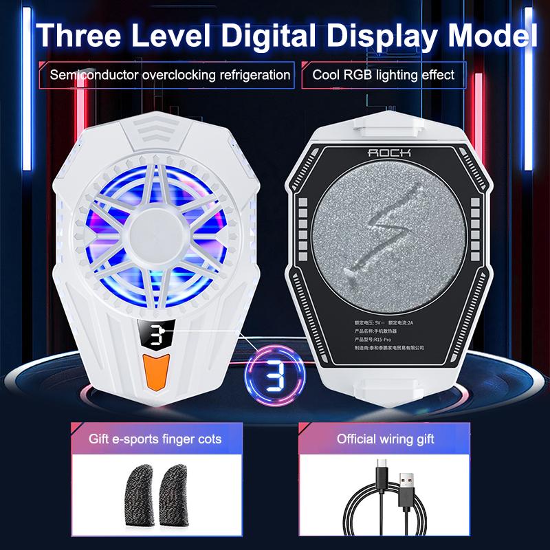 Mobile Phone Cooler Cooling Fan Radiator For PUBG Phone Cooler Back-clip Semiconductor Game Air Cooling Fan