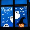 Decorative Seasonal Ornaments Halloween Ghost/Skeleton Static Window Clings, PVC Waterproof Glass Stickers, Pvc Decals Removable for Home Party