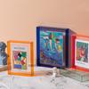 10 Color Acrylic Picture Frame Wall Mount/Standing for Display Photo Frames Oil Painting, Artwork Neon Translucent Hanging Frame