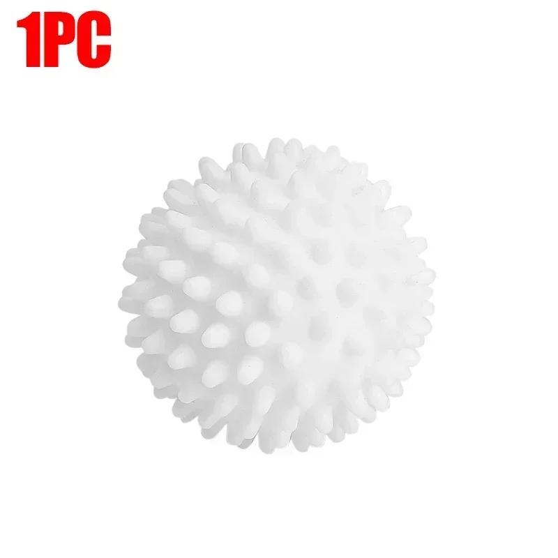 Reusable Laundry Balls 6/1Pcs - Anti-Winding Dryer & Washing Machine Balls - Household Cleaning Tools for Tangle-Free Laundry white 1pc