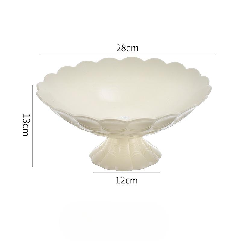 Многоярусная фруктовая тарелка Трехъярусная фруктовая тарелкаКонфеты и закуски на ресепшене Инвентарь закусок Тарелка для сухофруктов в форме сердца Single-layer large size молочный белый