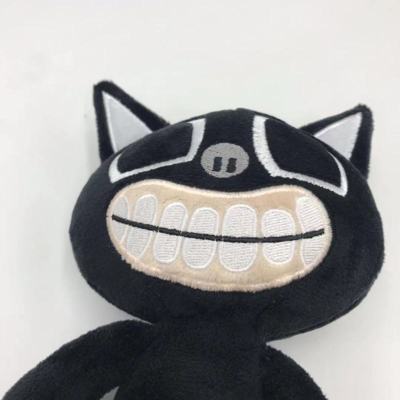 2pcs 30cm Sirenhead Plush Toys Siren Head Plush Dolls Scary Black Cartoon Cat Toy Soft Stuffed Animals Figure Toys for Baby Gift