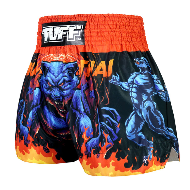 Best Seller TUFF Muay Thai Boxing Shorts "Midnight Werewolf"