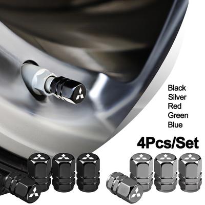 4pcs Styling Wheel Tire Valve Air Stem Cap Duust Cover For Triton Ralliart Ex Star Eclipse Outlander Pajero ASX Colt