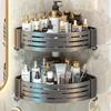 Adhesive Wall-Mounted Space Aluminum Corner Shelf