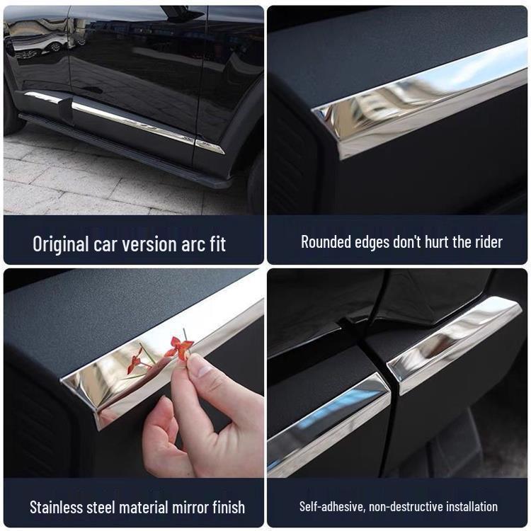 Deep Blue G318 Stainless Steel Door Edge Trim - Anti-Collision Protection Strip for Exterior Modification