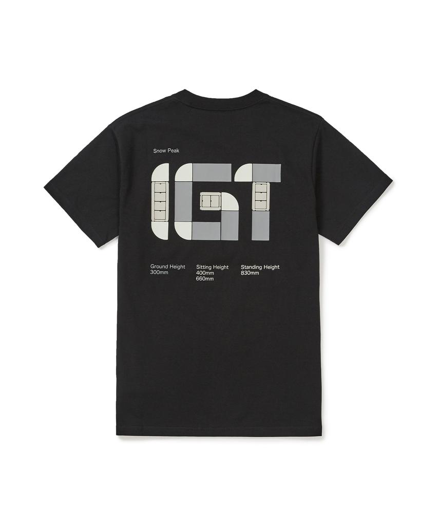 SNOWPEAK APPAREL Igt Logo Short Sleeve T-Shirt (S24Fmbts40) Black