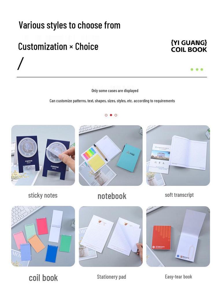 Gradient Color Tearable Sticky Notes - Minimalist Daily Planner for Students