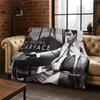 Scarface Klassischer Film Tony Flanelldecke Weiche Warme Decke Überwurfdecke für Schlafzimmer Wohnzimmer Bett Reise Picknick Geschenk Kind
