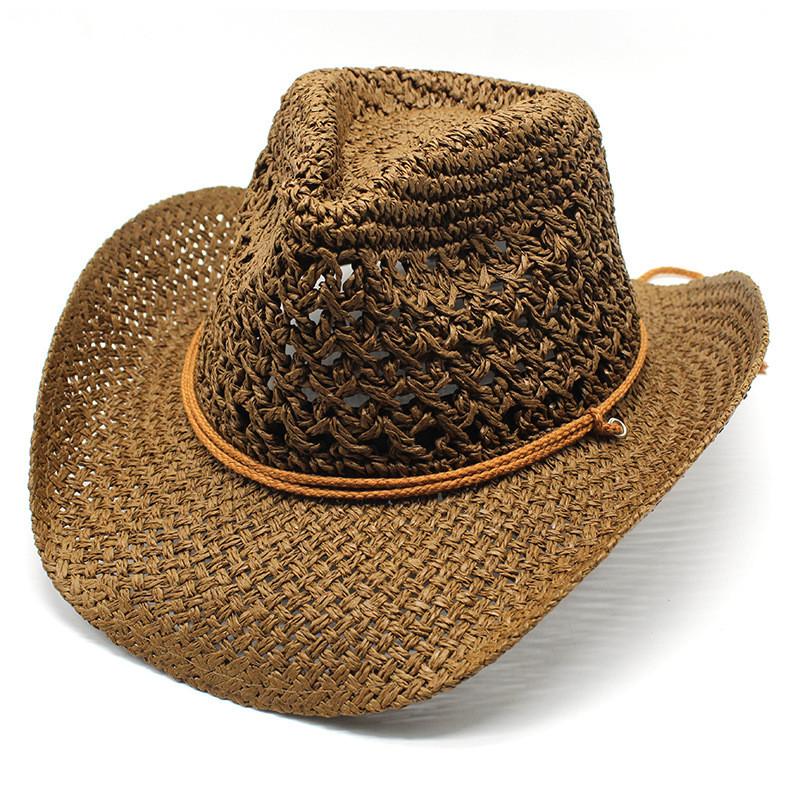 Straw Hat For Men Summer Sun Protection Wide Brim Traveller Accessory