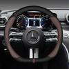 Car Steering Wheel Cover No-Slip For Mercedes W204 Grille Benz C C204 S204 2007-2014 C180 C200 C250 C300 C350 AMG GT Style 38cm LY4