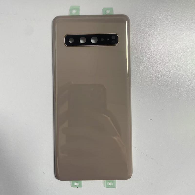For Samsung Galaxy S10 5G SM-G977B G977f Battery Back Cover Rear 3D Glass Panel Housing Case Camera Lens Replace