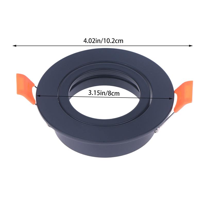 High Quality Aluminum Alloy White/Black Round Gu10 Mr16 Adjustable Spot Light Fixture Led Downlight Ceiling Spot Light Frame