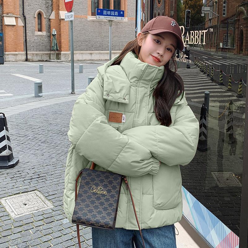 Winter Cotton-padded Women's Short Bread Clothes Loose Cotton-padded Hooded Casual Student Fashion Warm Jacket